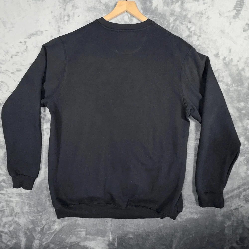 Snap Inc Mens Crewneck Sweatshirt Graphic Leopard 2018 XXL Black Cotton Blend - Picture 3 of 6